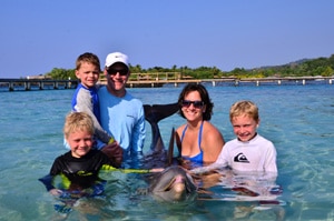 Dolphin Encounter family photo of renters