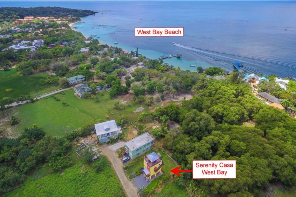 Roatan Serenity House Aerial